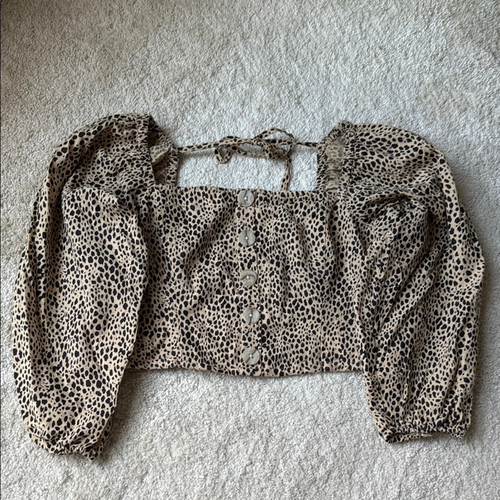 Leopard Print Women's Top